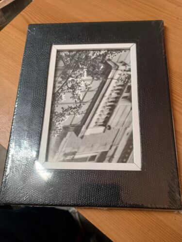 Black PU Photo Frame 22 x 17cm