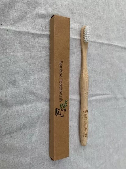 "Bamboo Manual Toothbrush 5 Pack | Natural, Biodegradable"