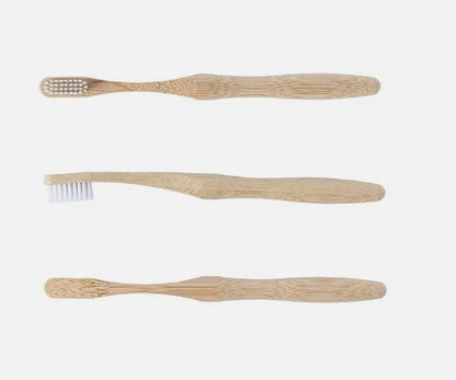 "Bamboo Manual Toothbrush 5 Pack | Natural, Biodegradable"