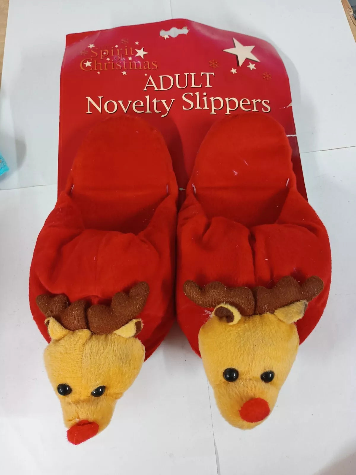 Christmas Adult Novelty Slippers One Size