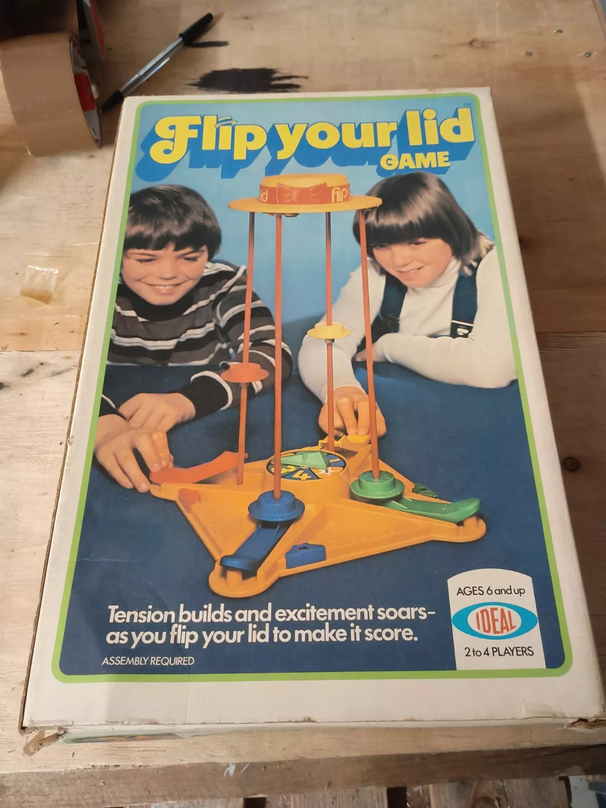 Vintage Flip Your Lid Game 1976