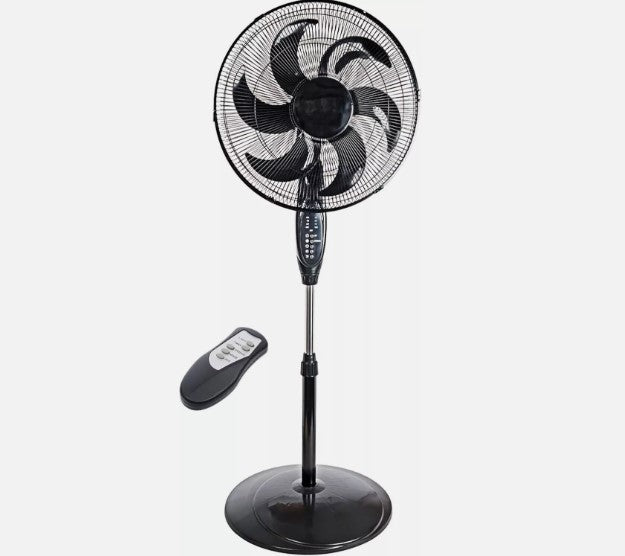 16" Inch Pedestal Air Cooling Fan with Remote Control - 3 Speed