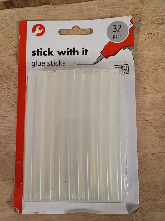 Pack Of 32 Hot Melt Glue Sticks