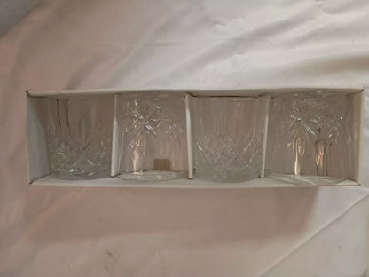 Vintage Provence Set Of 4 Whiskey Glasses