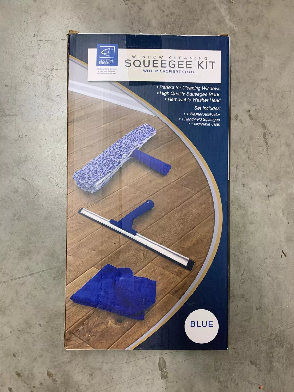 Window Cleaning Squeegee Kit With Microfibre Cloth