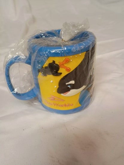 3D Official SeaWorld Plastic Mug With Shamu Souvenir Cup