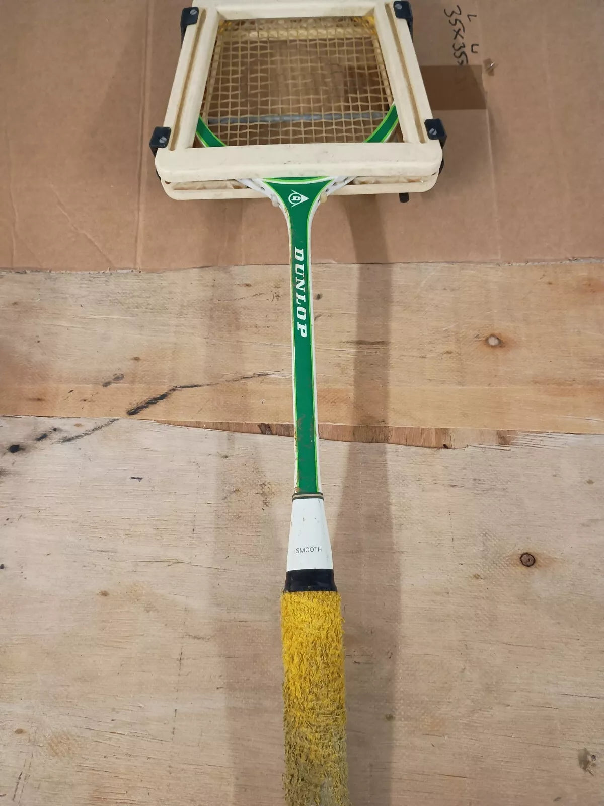 Vintage Dunlop Squash Racquet With Plastic Press