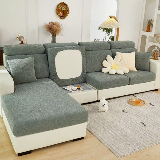 "Universal Sofa Cover Leaves green, M Back Cover Slipcovers Replacement "