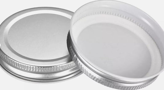 Mason Jar Lids, 12 Pcs - Tinplate Canning Lids Regular 70mm