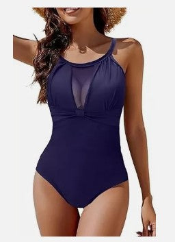 NAVY RUFFLE LADIES SWIMSUIT SWIM WEAR VARIOUS SIZES