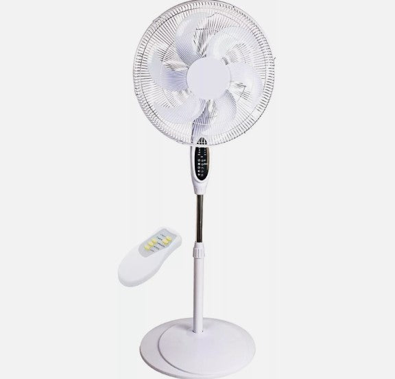 Invero 16" Inch Pedestal Air Cooling Fan with Remote Control - 3 Speed