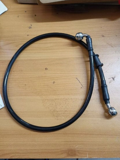 Motoforti 70cm 27.56" Motorcycle Brake Clutch Oil Hose Line Pipe Black