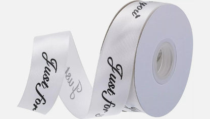 25mm Wide Satin Ribbon Just for You Personalized Sewing Labels