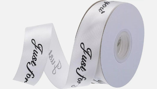 25mm Wide Satin Ribbon Just for You Personalized Sewing Labels