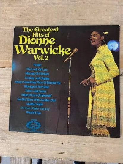 "The Greatest Hits Of Dionne Warwick Vinyl Vol. 2 "