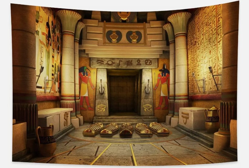 "Haoyiyi 100x70cm Ancient Egyptian Tapestry Sphinx Anime Ethnic Patterns Indoor "