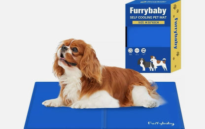 Furrybaby Dog Pet Cooling Mat Medium 50x65cm Logo Pattern