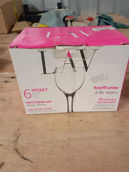 6x Lav Misket Party Dishes Glasses