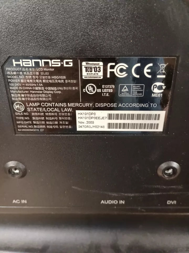 Hanns G HX191D Monitor