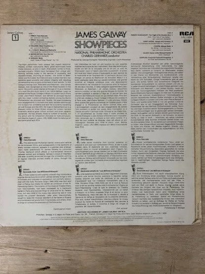 "James Galway Plays Showpieces 1975 Vinyl Record 12"" "