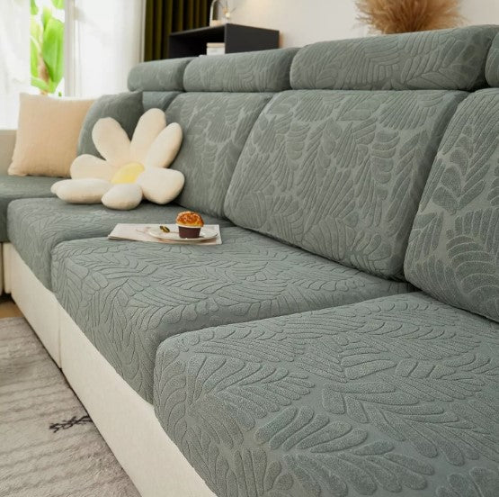 "Universal Sofa Cover Leaves green, M Back Cover Slipcovers Replacement "