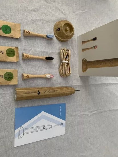 Bamboo Electric Toothbrush - Biodegradable, Long-Lasting, and Dentist-Approved C