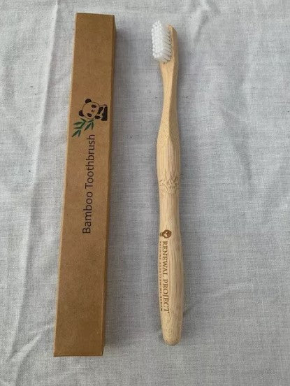 "Bamboo Manual Toothbrush 5 Pack | Natural, Biodegradable"