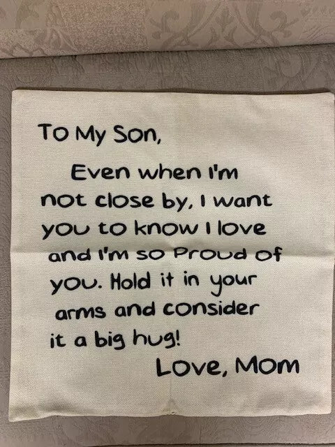 Son gift from mom Pillow Cover