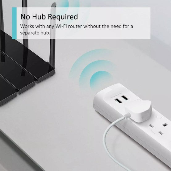 Tp-Link Kasa Wifi Power Strip 3 Outlets with 2 USB Ports, Equipped with ETL Cert