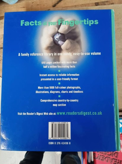 Facts at Your Fingertips (Readers Digest), Reader's Digest, Used; Good Book