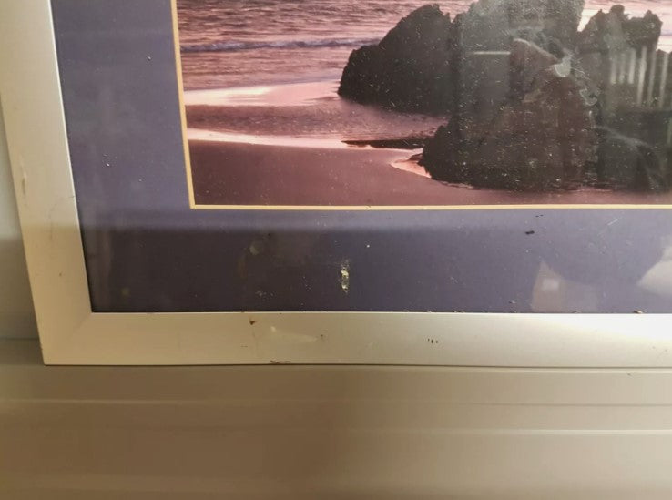 Sunset Beach Scene Picture Frame