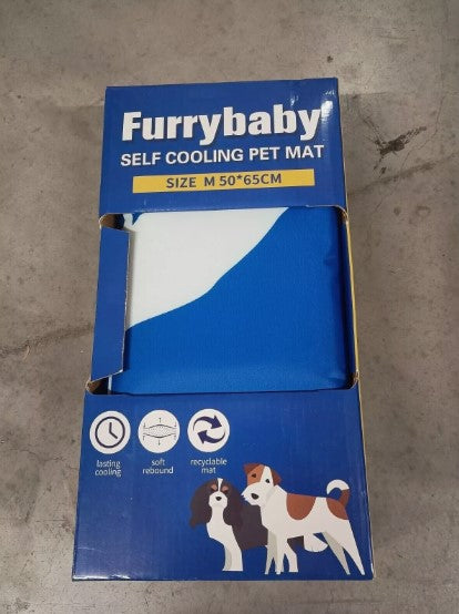 Furrybaby Dog Pet Cooling Mat Medium 50x65cm Logo Pattern