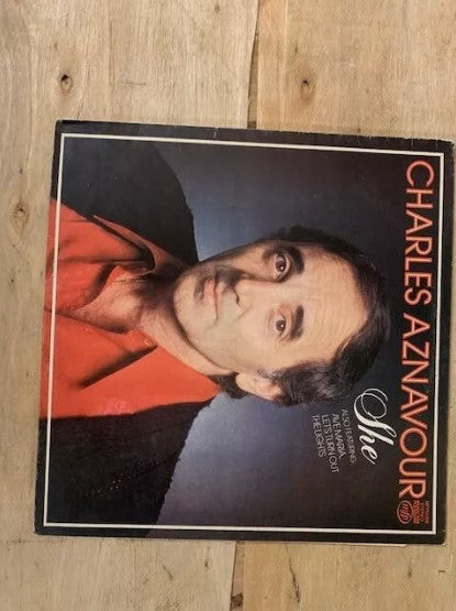 Charles Aznavour Vinyl - She Also Featuring Ave Maria, Let's Turn Out The Lights