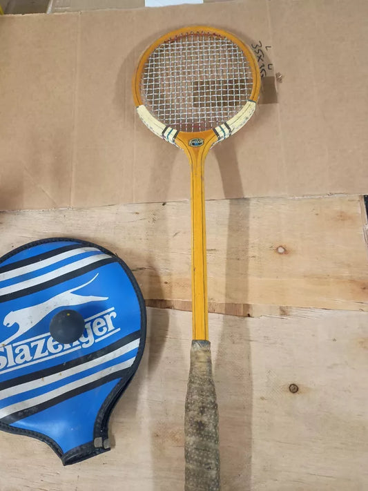 Avalon Vintage Wooden Squash Racquet