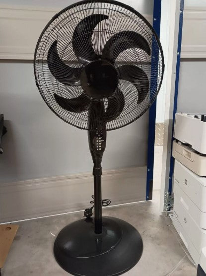 16" Inch Pedestal Air Cooling Fan with Remote Control - 3 Speed