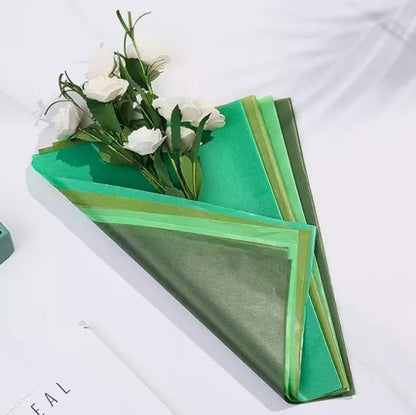 160Pcs Green Gift Wrapping And Packing Paper Sheets 50 x 35cm