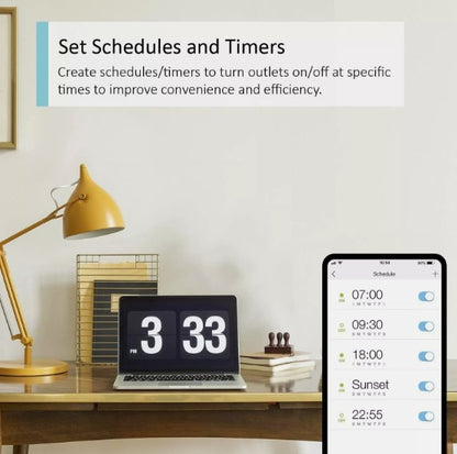 Tp-Link Kasa Wifi Power Strip 3 Outlets with 2 USB Ports, Equipped with ETL Cert