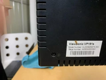 "Viewsonic VP191s Monitor Model-VLCDS25973-3W "