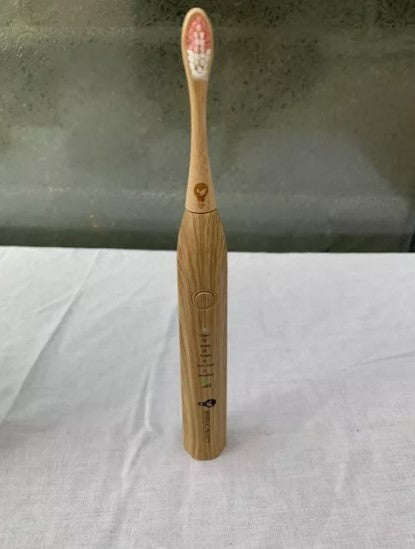 Bamboo Electric Toothbrush - Biodegradable, Long-Lasting, and Dentist-Approved C