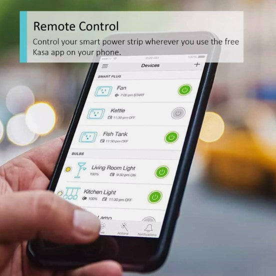 Tp-Link Kasa Wifi Power Strip 3 Outlets with 2 USB Ports, Equipped with ETL Cert