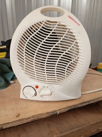 Powerful Fan Heater With Cool Function 26cm Tall