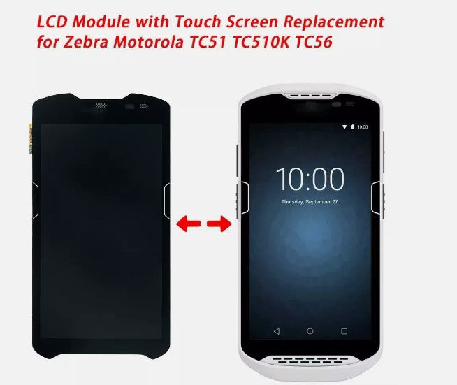 TC51 TC56 LCD Display with Touch Screen for Zebra TC51 TC56 TC510K TM050JDHG33