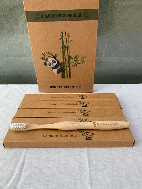 Eco-Friendly Bamboo Manual Toothbrush 5 Pack | Sustainable & Stylish