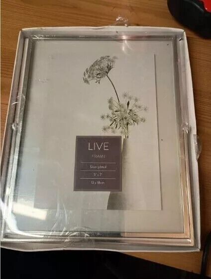 Silver Plated Photo Frame 5" x 7" With Glass